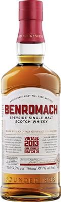 Benromach Cask Strength 2010 58,5%vol Speyside Single Malt Scotch Whisky A004 Benromach Distillery 