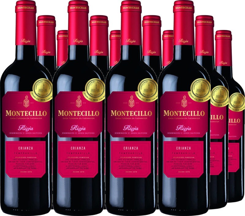 12er Vorteilspaket Montecillo Crianza Rioja DOC Red Label