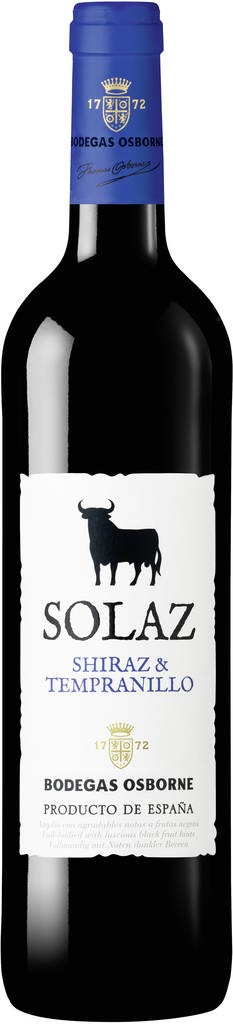 Solaz Shiraz / Tempranillo Vino de la Tierra de Castilla Osborne  Rioja