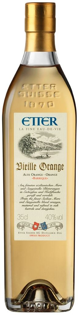 Etter Vieille Orange 40% vol. Alte Orange Barrique  Etter Söhne AG Distillerie Zug 