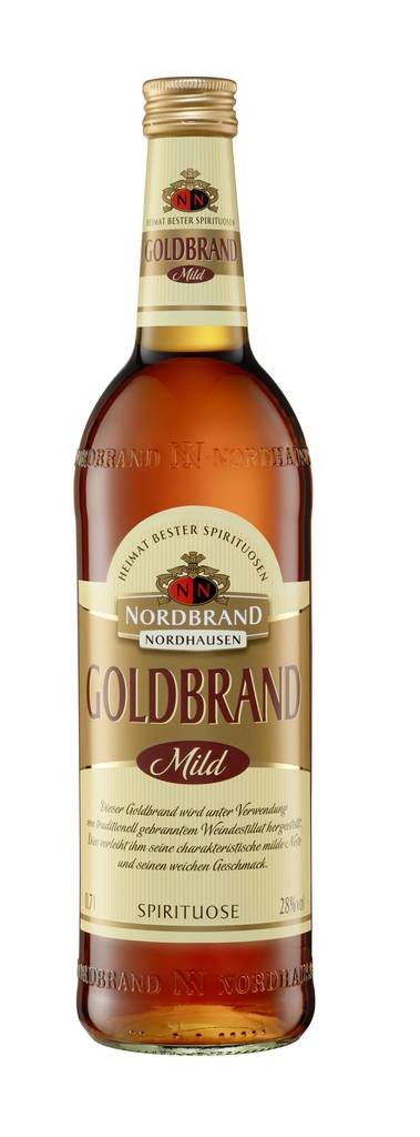Nordbrand Goldbrand Weinbrand 28% 0,7l  Nordbrand Nordhausen GmbH 