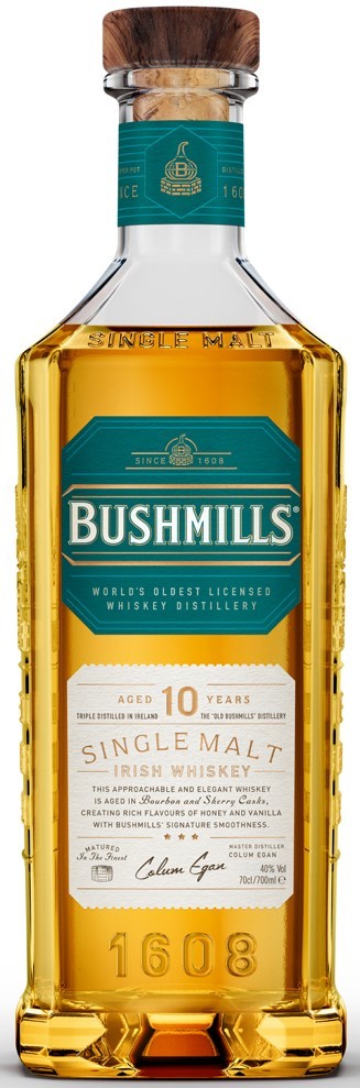 Bushmills 10 Years Single Malt Irish Whiskey 40% vol  in Geschenkverpackung Bushmills 