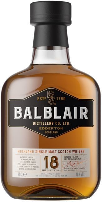 18 Years Old Single Malt Scotch Whisky 46% vol in GP Balblair 