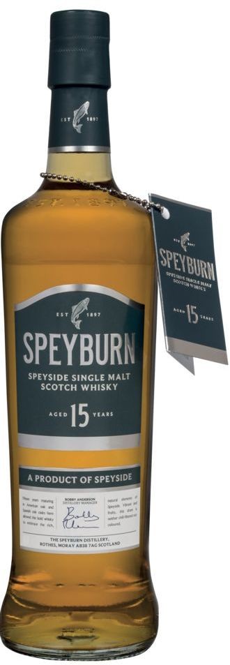 15 Years Old Scotch Single Malt Whisky 46% vol in GP Speyburn 