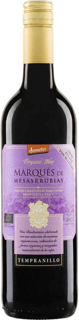 Marques De Mesasrrubias D.O. Tempranillo ohne So2-Zusatz 2020 Irjimpa La Mancha