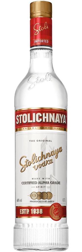 Stolichnaya Vodka 40% vol 1,0 Literflasche Simex Vertrieb 
