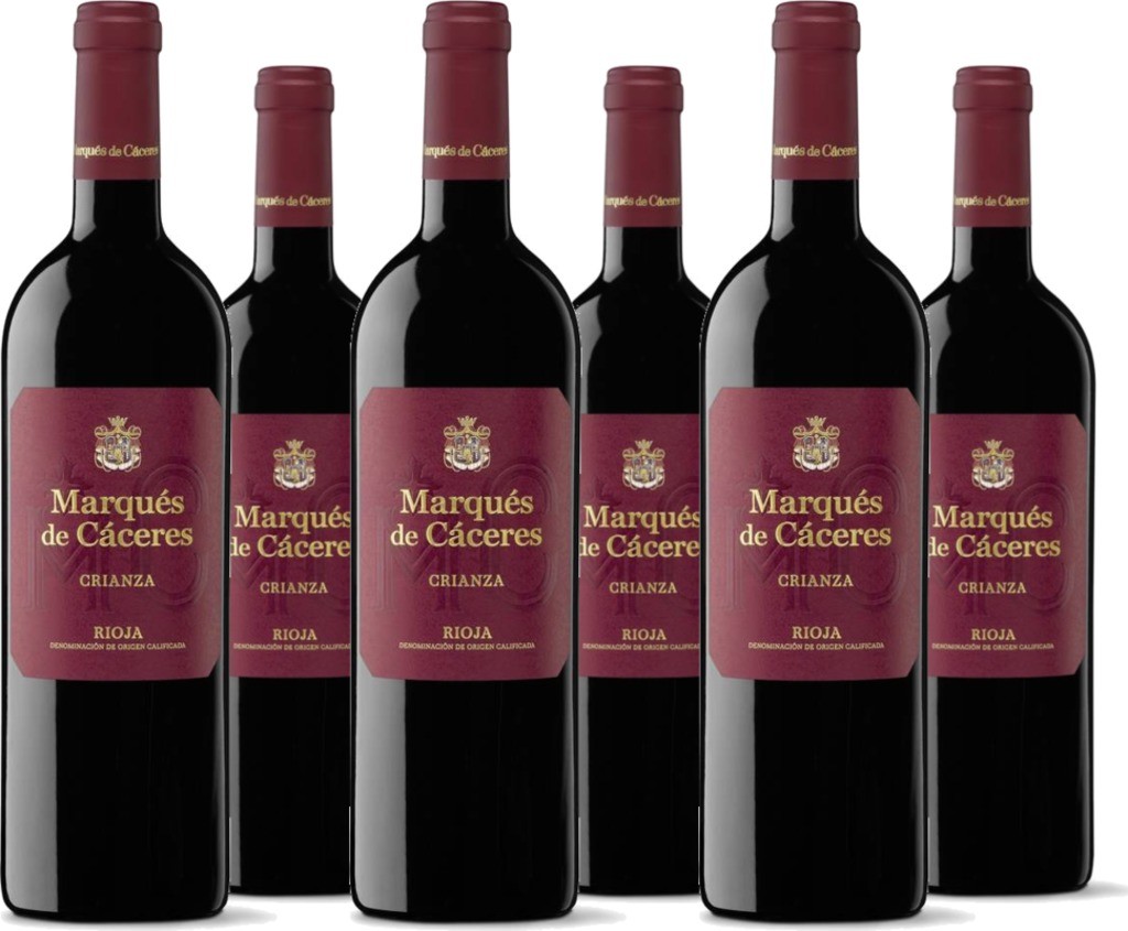 6er Vorteilspaket Marques De Caceres Crianza DO Rioja