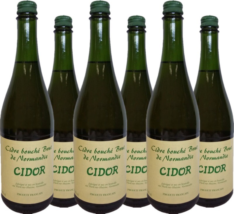 6er Vorteilspaket Cidre Bouché Brut Cidor mit Schraubverschluss