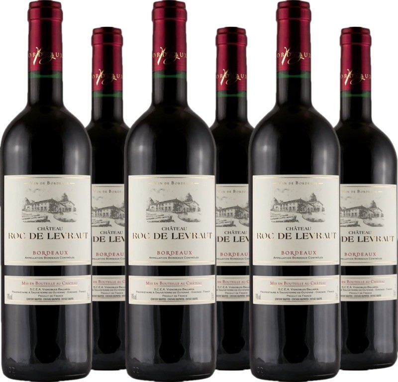 6er Vorteilspaket Château Roc de Levraut Bordeaux AOC