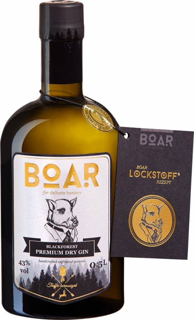Gin "Boar" 43 %vol.  BOAR Distillery im Schwarzwald Spirituosen