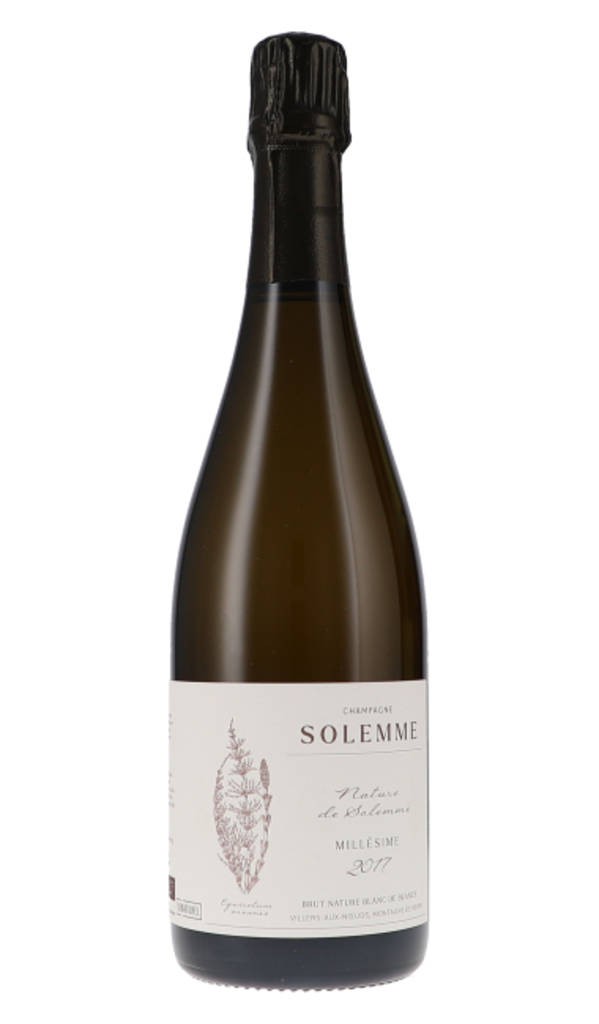 Nature de Solemme, Blanc de Blancs, Brut Nature, Millésimé 2017 Solemme Champagne