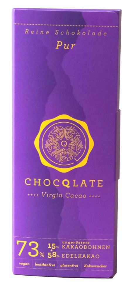 Virgin Cacao Schokolade – Pur Chocqlate 