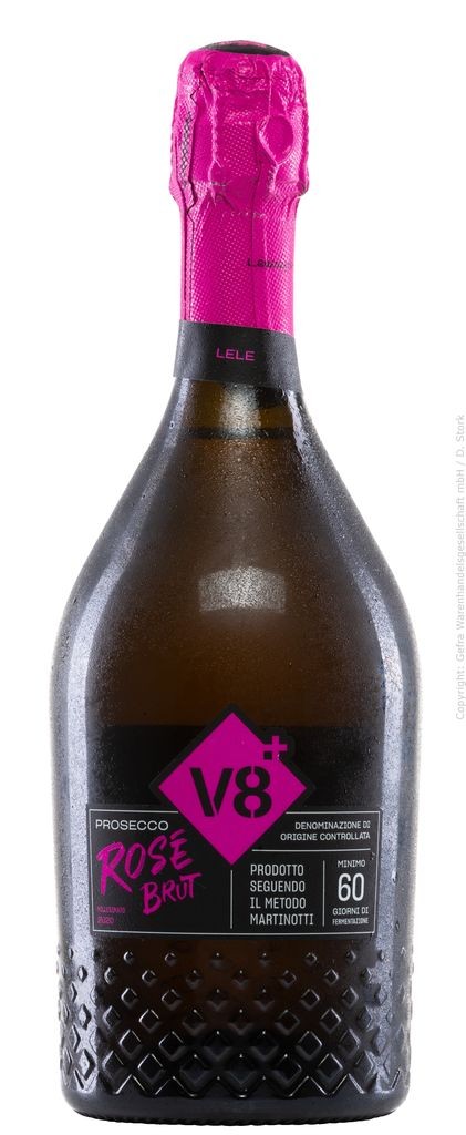 v8+ Lele Prosecco Rosé Millesimato Brut Vineyards v8+ Venetien