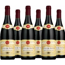 E. Guigal 6er Vorteilspaket Côtes du Rhône rouge Cotes du Rhone AOC