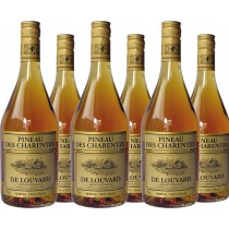 Unicognac 6er Vorteilspaket Pineau des Charentes de Louvard blanc