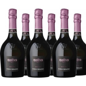 6er Vorteilspaket Motivo Rosé extra dry Vino Spumante, Marca Trevigiana IGT