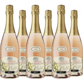 6er Vorteilspaket Caves de Marsigny Crémant de Bourgogne Rosé Brut AOC