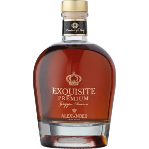 Alexander Exquiste Premium Grappa Riserva - 38% Vol. Bottega Spa 