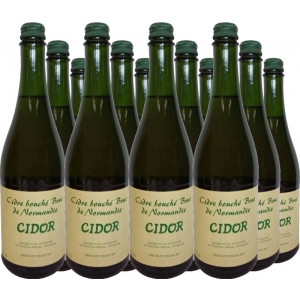 12er Vorteilspaket Cidre Bouché Brut Cidor mit Schraubverschluss