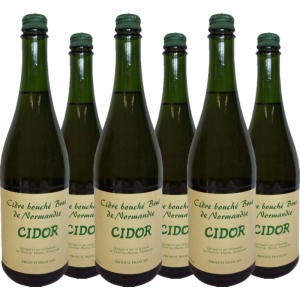6er Vorteilspaket Cidre Bouché Brut Cidor mit Schraubverschluss