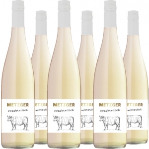 6er Vorteilspaket Metzger 'Prachtstück' Spätburgunder Blanc de Noirs KuhbA trocken