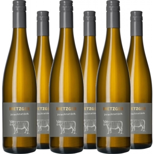 6er Vorteilspaket Metzger 'Prachtstück' Weißburgunder Chardonnay KuhbA trocken